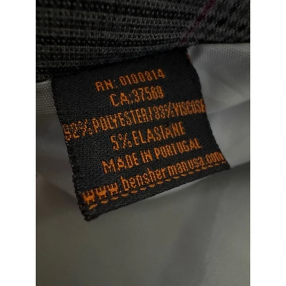Ben Sherman Mens Grey Pink Plaid Distressed Raw Edge Blazer Sport Coat L Y2K